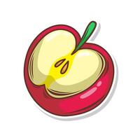 Apple fruit  doodle hand draw  vector illustration