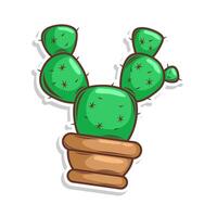 cactus doodle art illustration design vector