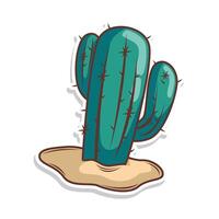 cactus garabatear Arte ilustración diseño vector