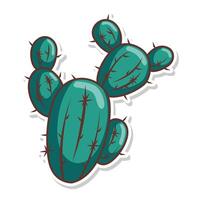 cactus doodle art illustration design vector