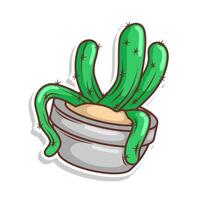 cactus doodle art illustration design vector