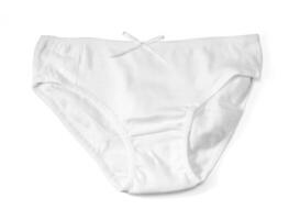 cotton white  panties. photo