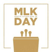 MLK Day Background Design. vector