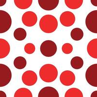 Seamless vector pattern dot circle illustrator balance dot circle cute red colorful fancy color dot circle red background pastel cute wallpaper.