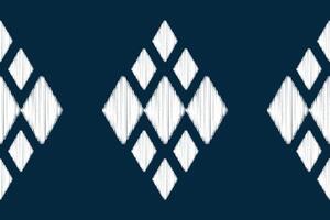 Ethnic Ikat fabric pattern geometric style.African Ikat embroidery Ethnic oriental pattern blue background. Abstract,vector,illustration.Texture,clothing,frame,decoration,motif. vector