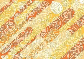 Orange abstract background with white spiral lines vector