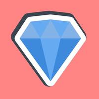 Sticker diamond. Esports gaming elements. Good for prints, posters, logo, advertisement,infographics, etc. vector