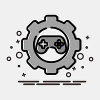 Icon game developer. Esports gaming elements. Icons in MBE style. Good for prints, posters, logo, advertisement,infographics, etc. vector