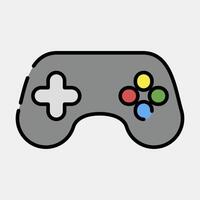 Icon game pad. Esports gaming elements. Icons in filled line style. Good for prints, posters, logo, advertisement,infographics, etc. vector