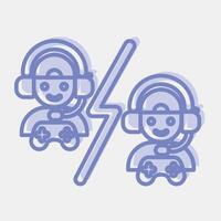 Icon battle. Esports gaming elements. Icons in two tone style. Good for prints, posters, logo, advertisement,infographics, etc. vector