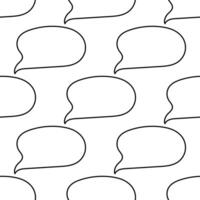thought cloud ideas line flat pattern textile vector