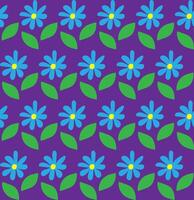 sin costura vector textura en el formar de un modelo de azul flores en un lila antecedentes