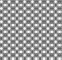 Seamless texture in the form of a lattice of a black geometric pattern on a white background vector