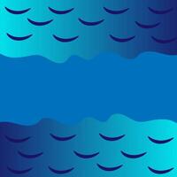 Vector abstract pattern in the form of sea waves on a blue background