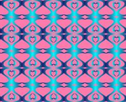 Vector seamless blue abstract pattern on pink background