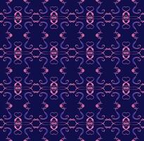 Seamless texture in the form of a pink abstract pattern on a blue background vector