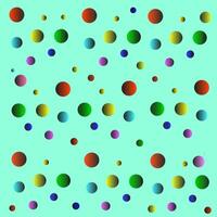 Vector abstract texture in the form of colored balls on a blue background