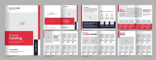 Product Catalog design vector template, professional catalog design layout