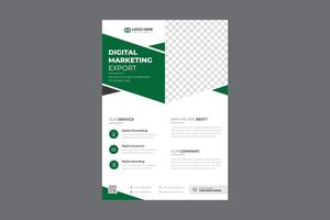 Set of Annual report or business flyer template design vector