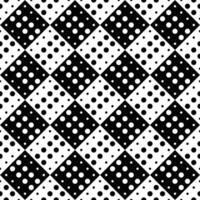 Geometrical dot pattern background - black and white abstract vector design