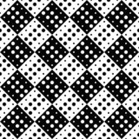 Geometrical dot pattern background - black and white abstract vector design