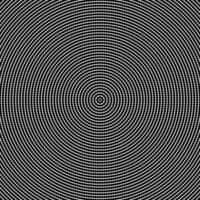 Monochrome circular dot pattern background - black and white abstract vector graphic design