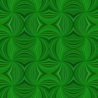 Green hypnotic abstract seamless striped vortex pattern background design - vector graphic with curved rays