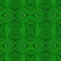 Green hypnotic abstract seamless striped vortex pattern background design - vector graphic with curved rays