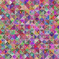 Abstract colorful regular triangle mosaic background design vector
