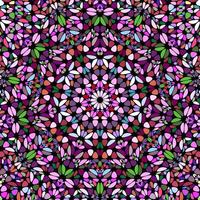 Abstract curved stone mosaic pattern background - colorful vector design from petals