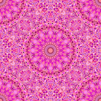 Geometrical bohemian mandala flower ornament pattern background - oriental spiritual floral vector art design