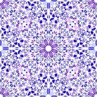 Seamless abstract mandala flower ornament pattern - oriental bohemian vector background design