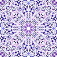 Seamless abstract mandala flower ornament pattern - oriental bohemian vector background design