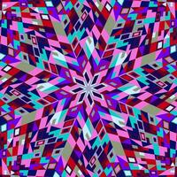 Geometrical dynamic pattern mosaic background - circular abstract colorful vector graphic design