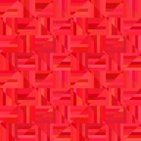 Red abstract striped square mosaic pattern background - repeatable graphic design vector