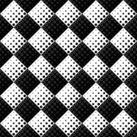 Black and white geometrical seamless circle pattern background - monochrome vector design