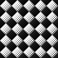 Black and white geometrical seamless circle pattern background - monochrome vector design