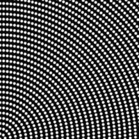 Geometrical halftone circle pattern background - black and white abstract vector graphic