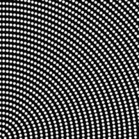 Geometrical halftone circle pattern background - black and white abstract vector graphic