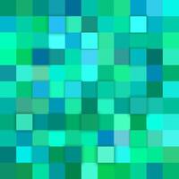 Teal abstract 3d cube mosaic background from squares vector