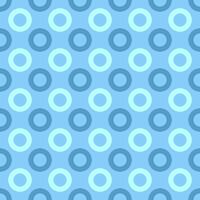 Seamless abstract circle pattern background design - cyan vector graphic