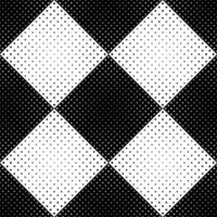Abstract seamless black and white diagonal square pattern background - monochrome vector design