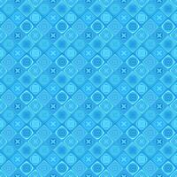 Blue geometrical diagonal shape pattern - vector tile mosaic background design