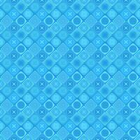 Blue geometrical diagonal shape pattern - vector tile mosaic background design