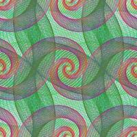 Computer generated repeating wired spiral pattern background vector