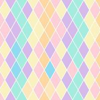 Elegant diamond shape pattern in pastel colors. vector