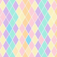 Elegant diamond shape pattern in pastel colors. vector