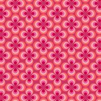 Simple seamless pattern flower on pink with decorative elements. Beautiful background for fashion prints or wrapping paper. vector