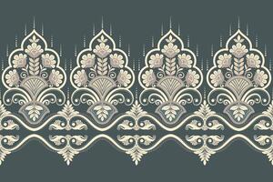 floral pattern Seamless. Background Seamless Pattern Geometric Ethnic pattern design  for background, carpet, wallpaper, clothing, wrapping, Batik, fabric, printing textile illustration. vector