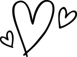 Heart Doodles Cute Vector Graphics